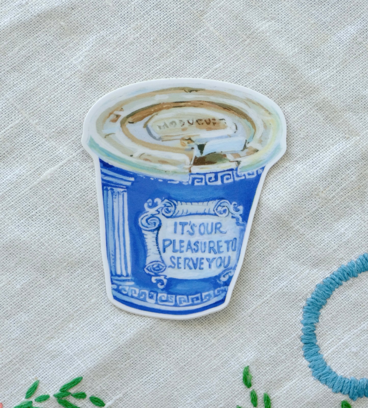 Diner Coffee Matte Sticker