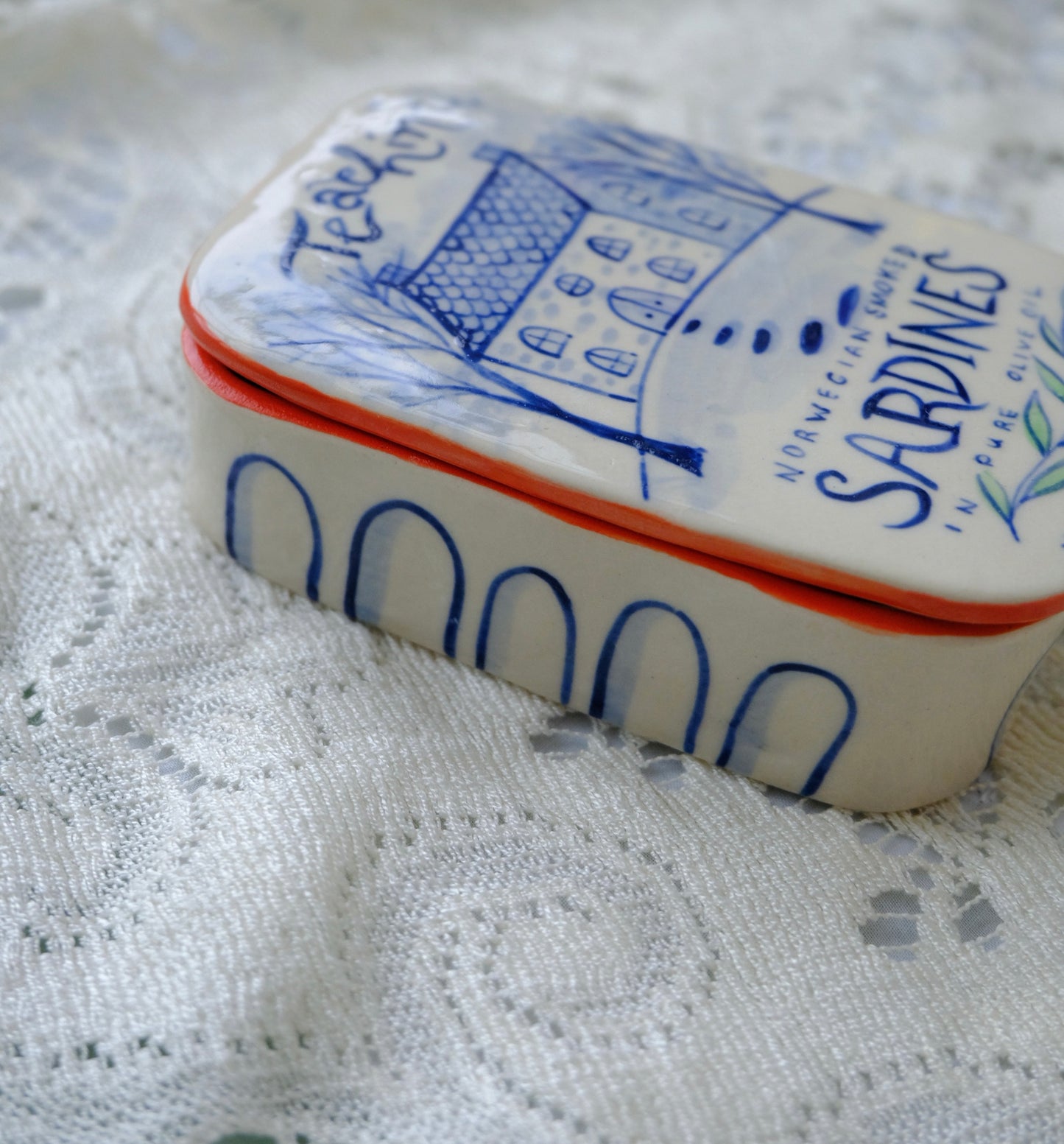 Teachín Sardine Jewelry Box