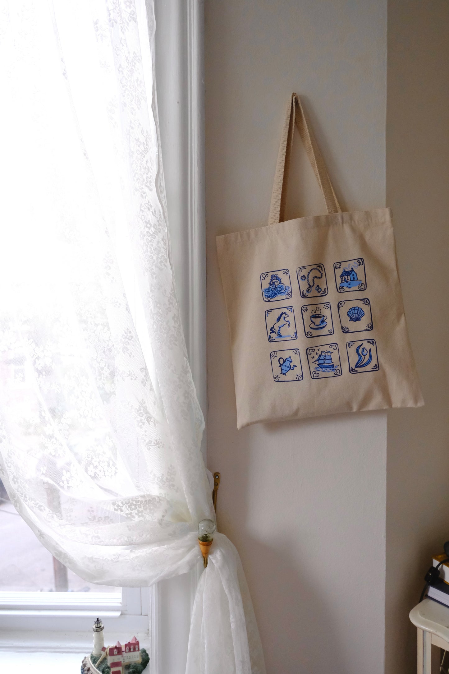 Storybook Tile Tote Bag