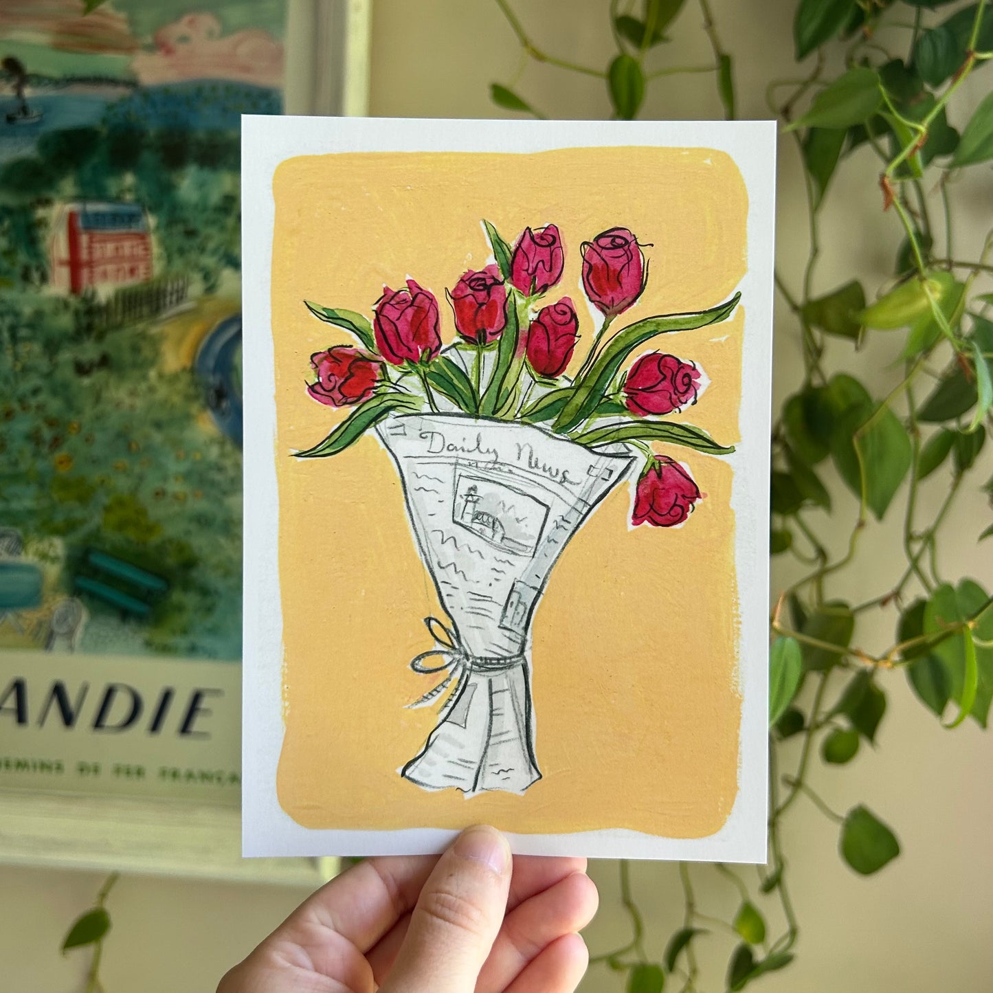 Rosie Tulip Bouquet Matte Print