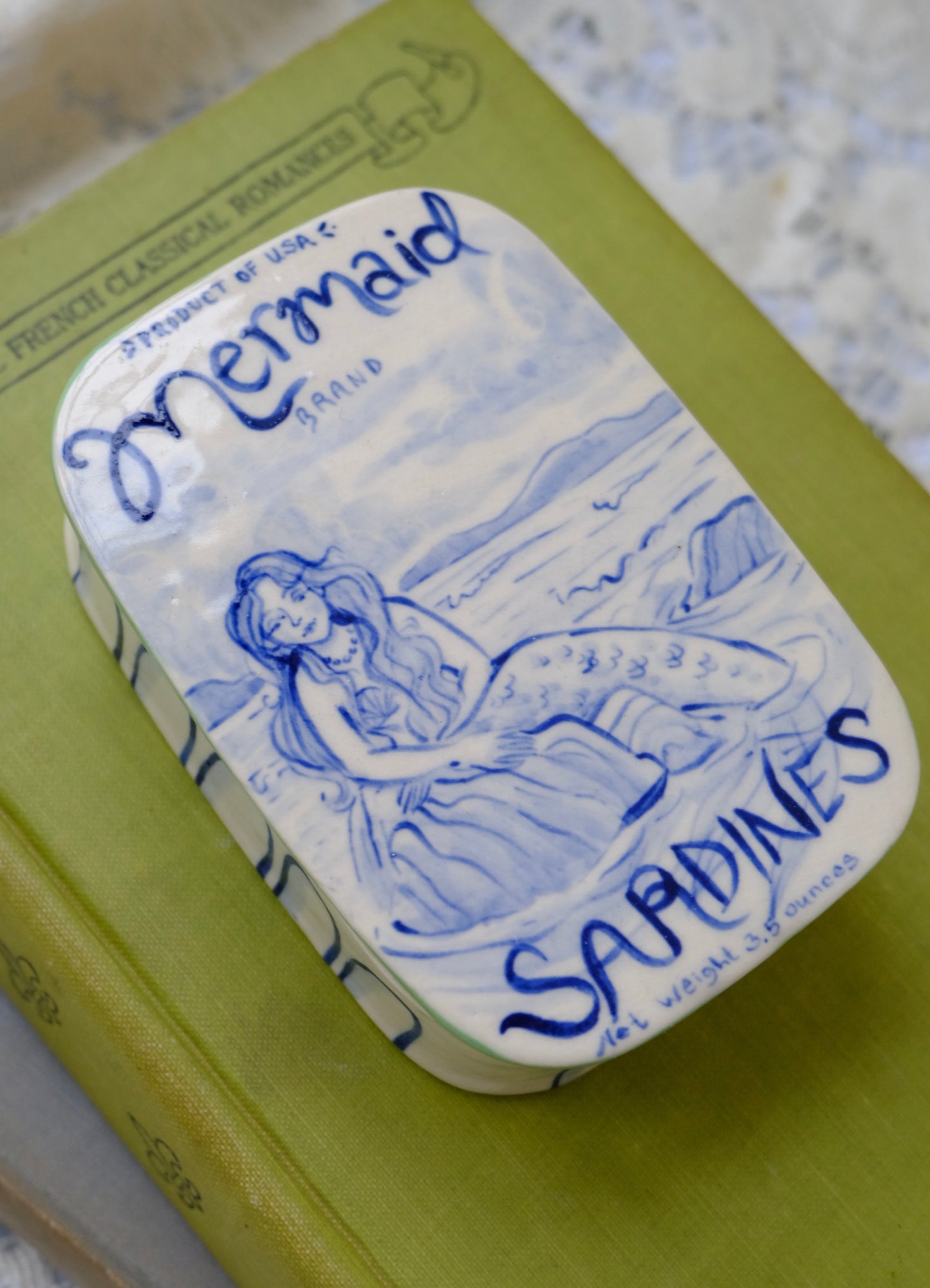 Sleepy Siren Sardine Jewelry Box