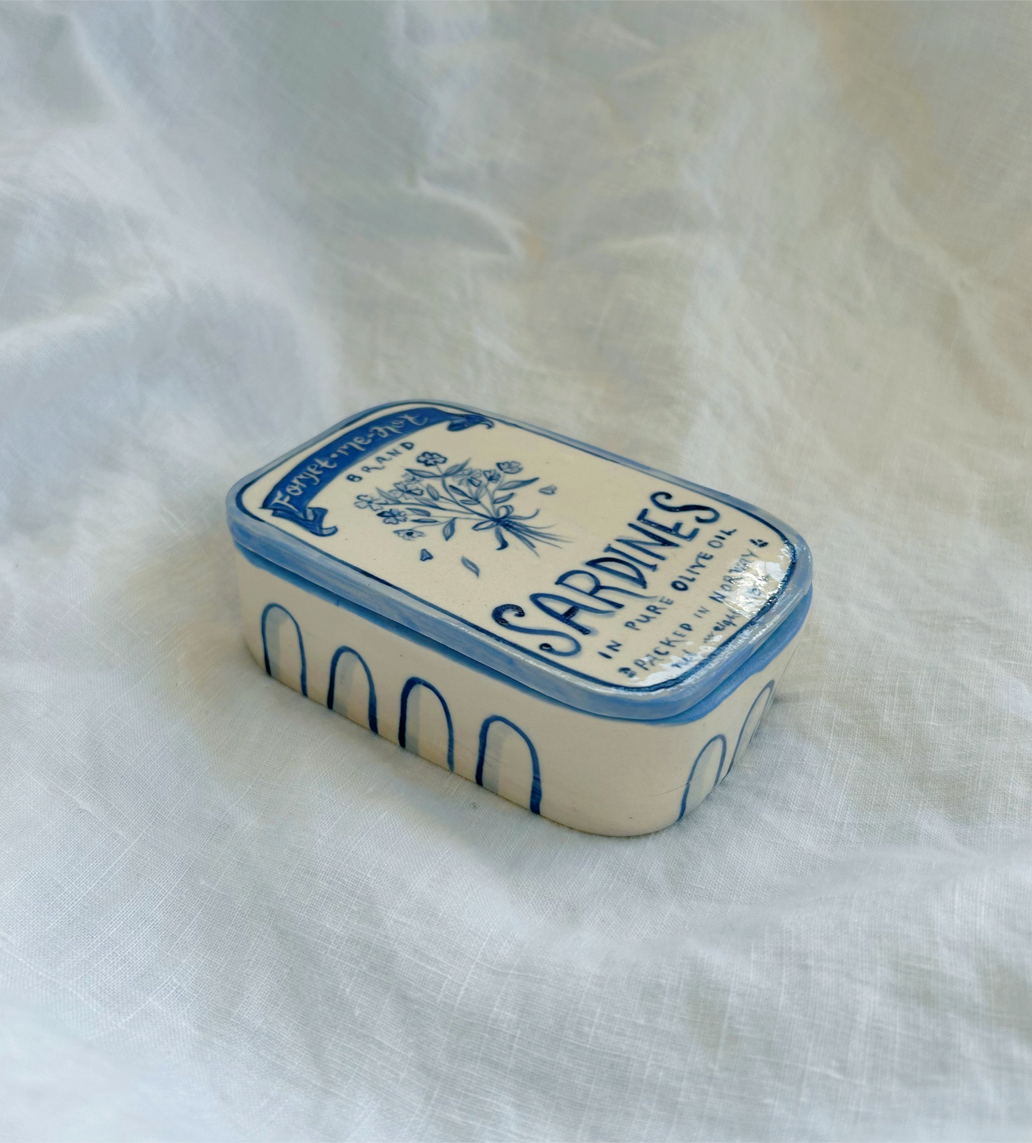 Forget Me Not Sardines Jewlery Box