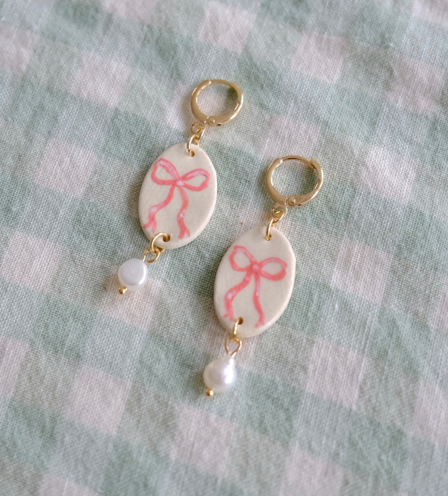 Pink Bow Drops