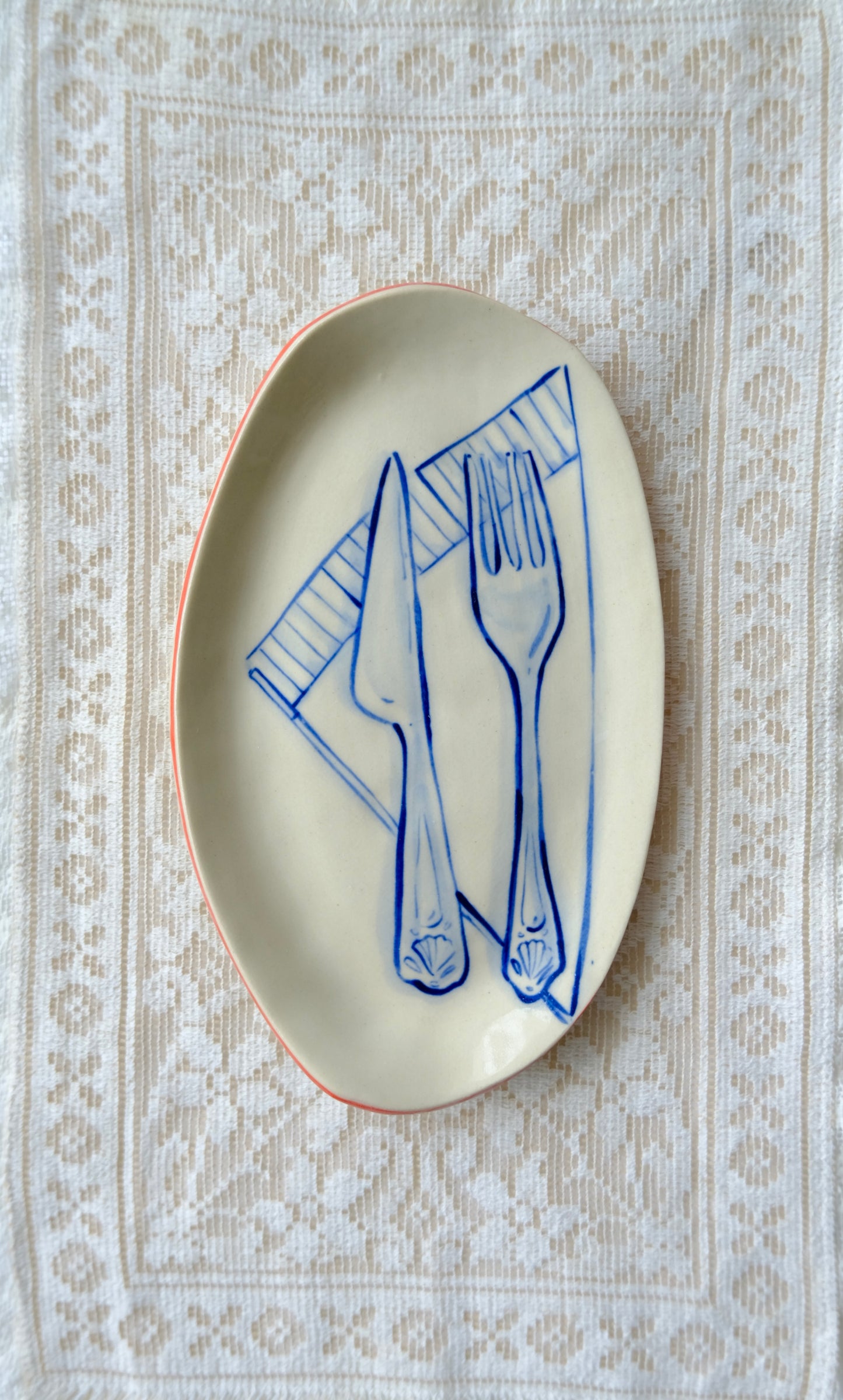 Fork and Knife Plate