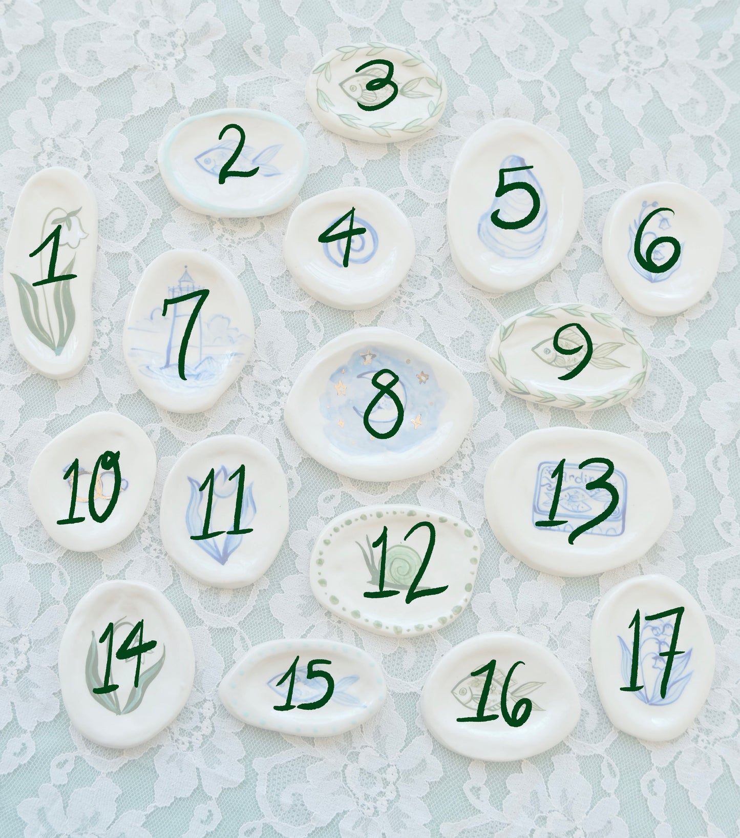 October Trinket Plates
