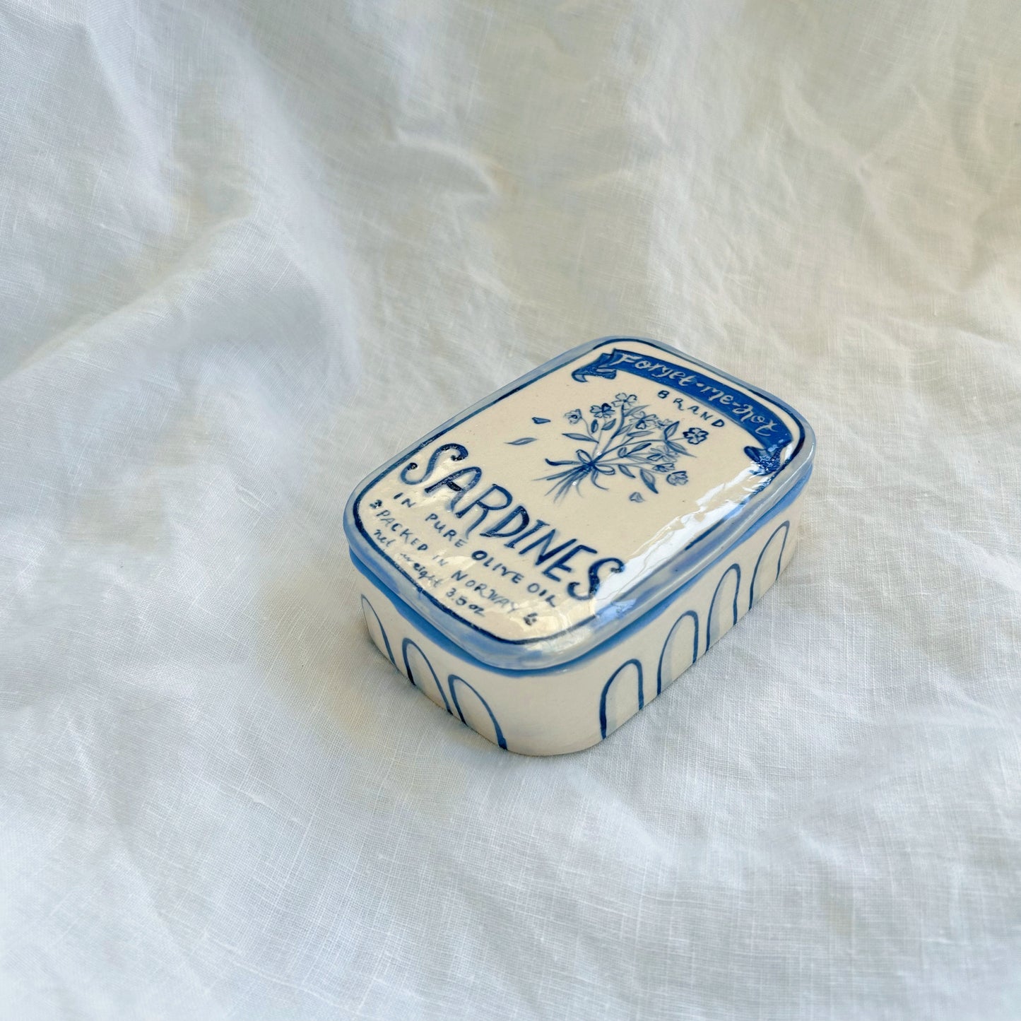 Forget Me Not Sardines Jewlery Box