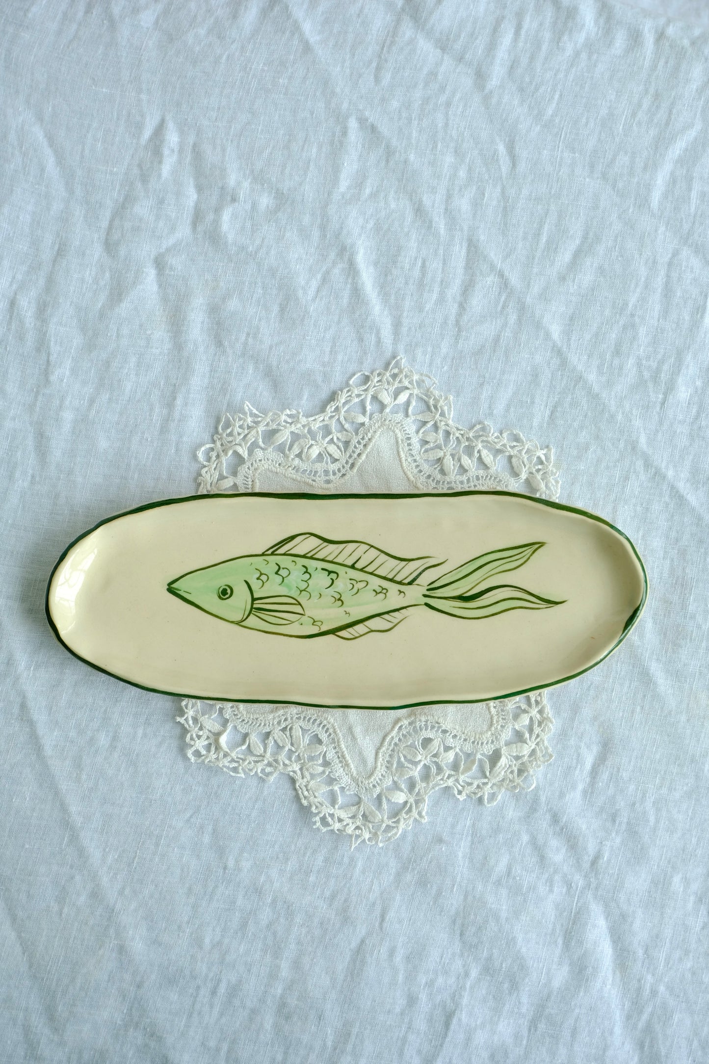 Green Fish Trinket Plate