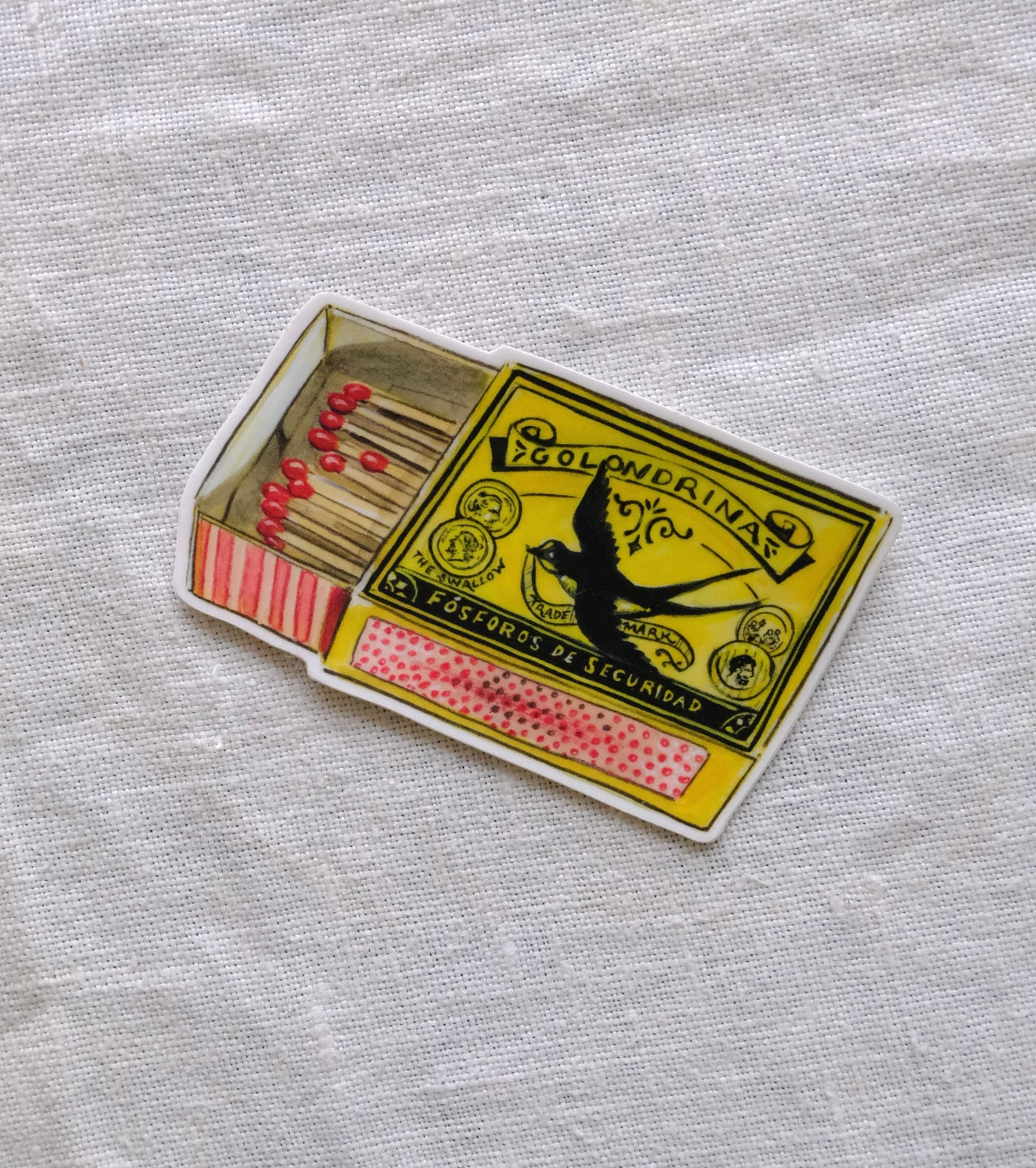Portuguese Matches Matte Sticker