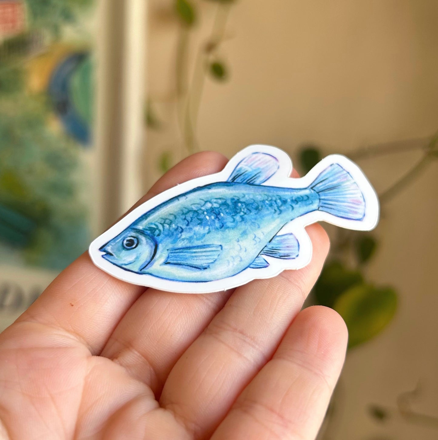 Blue Minnow Sticker