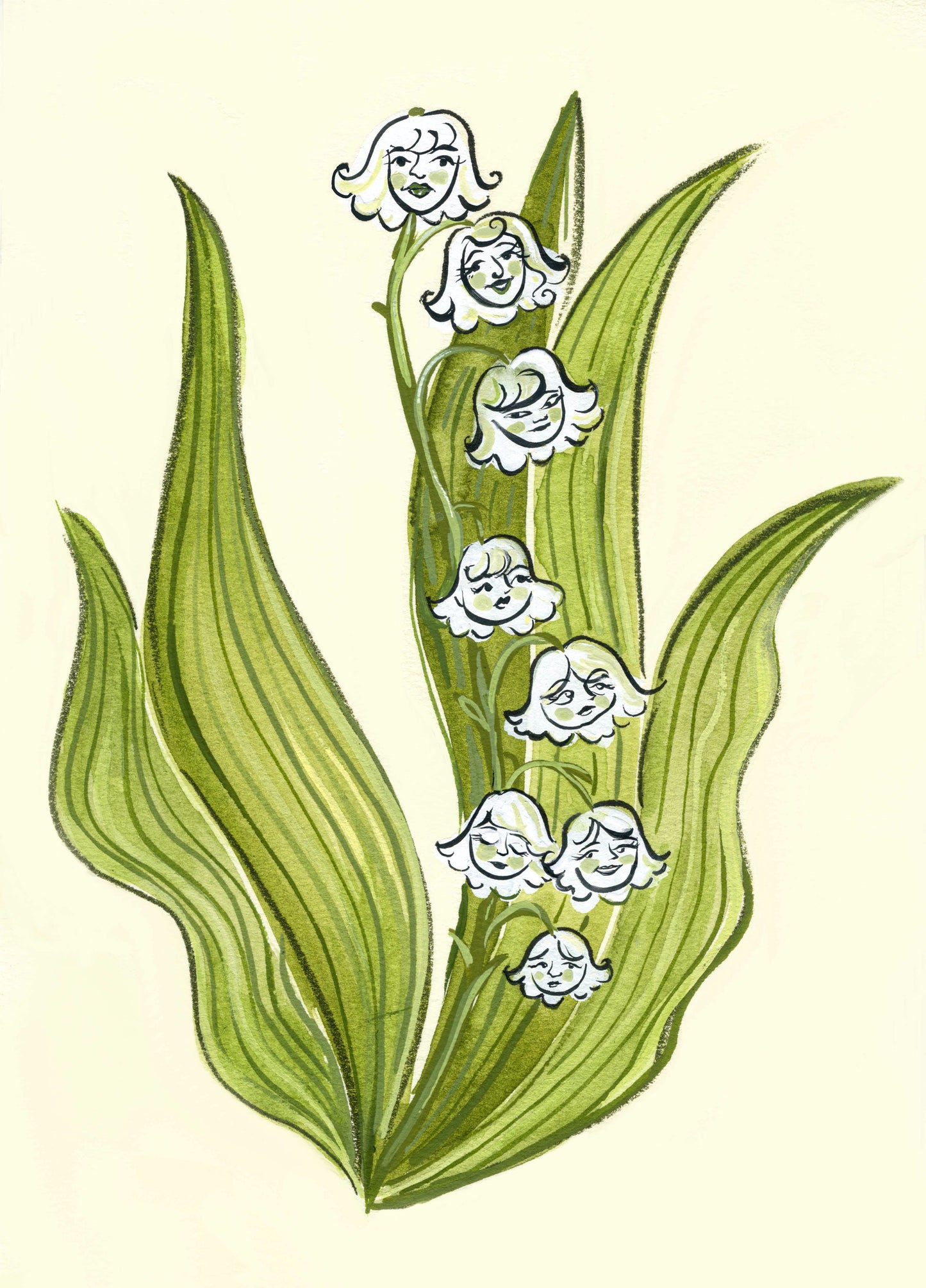 Lily Heads Matte Print