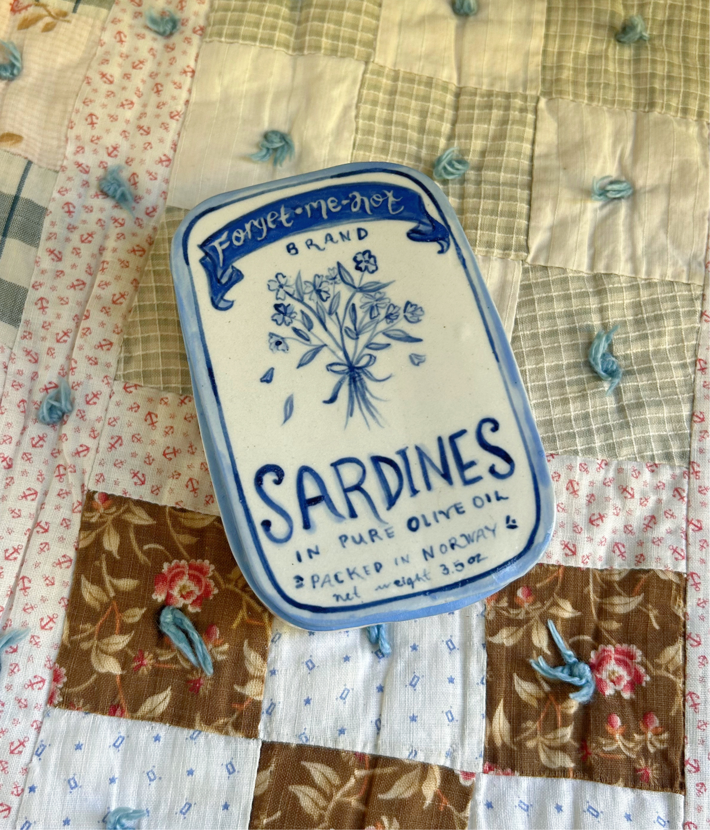 Forget Me Not Sardines Jewlery Box