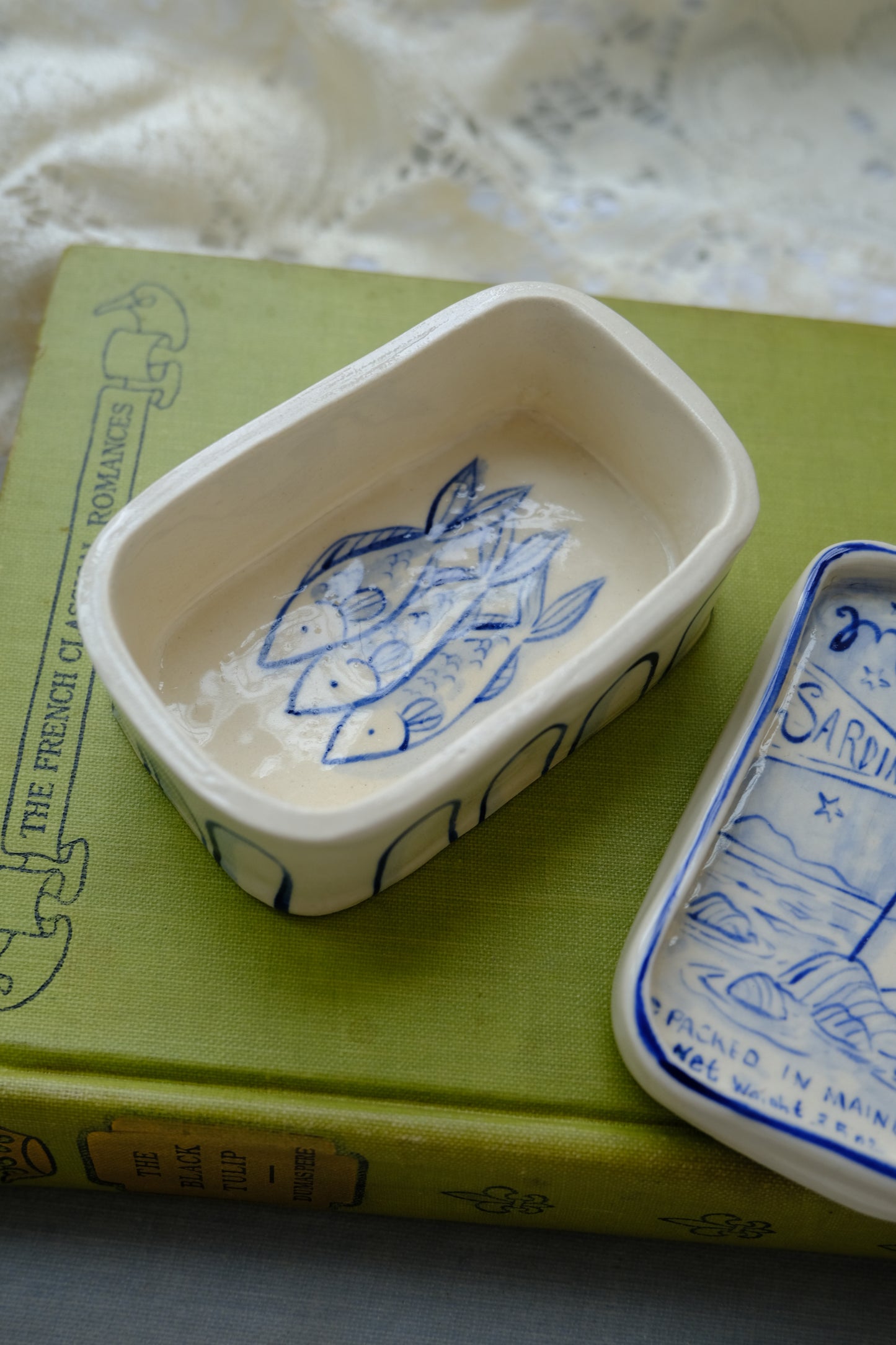 Moonlight Sardines Trinket Box