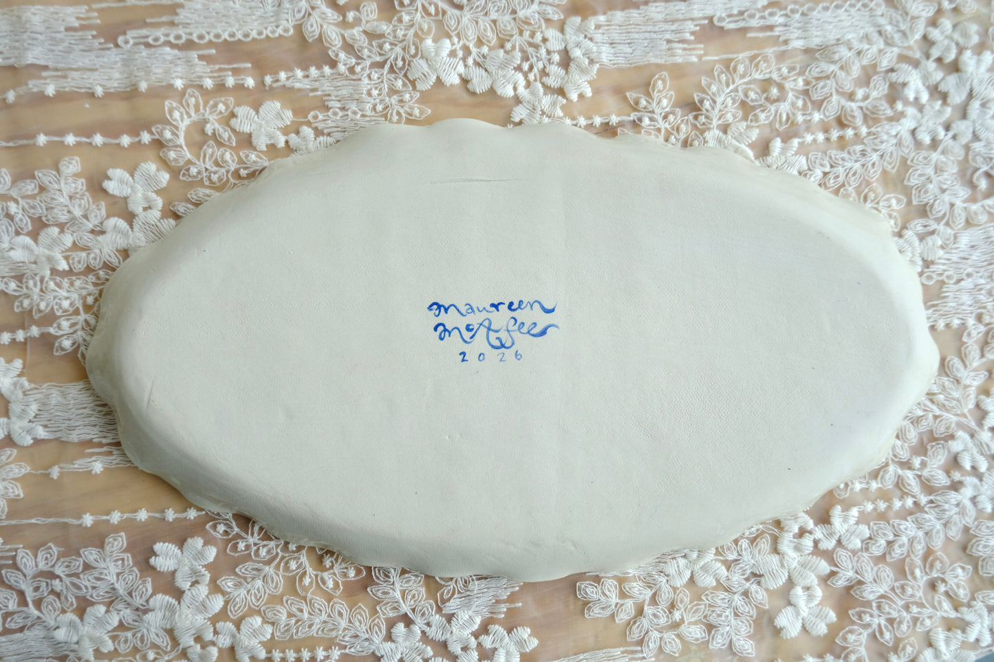 Big Blue Fish Serving Plate
