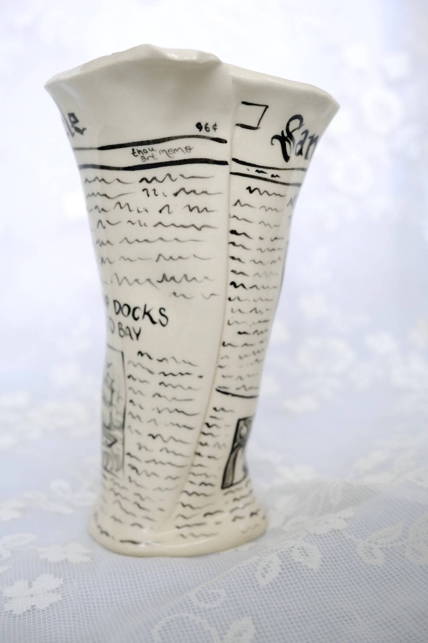 San Francisco Chronicle Newspaper Vase 1