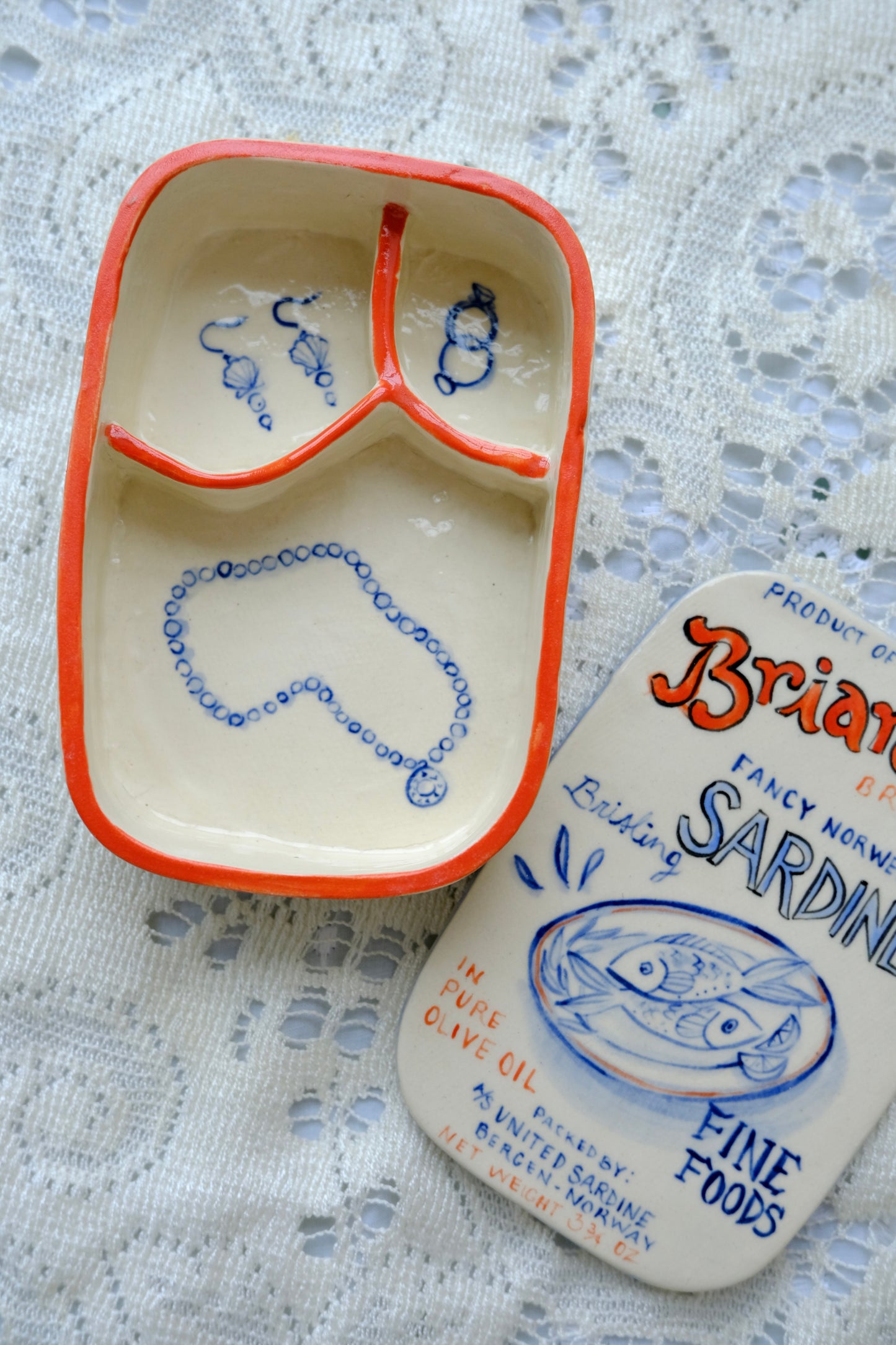 Briardale Sardine Jewelry Box