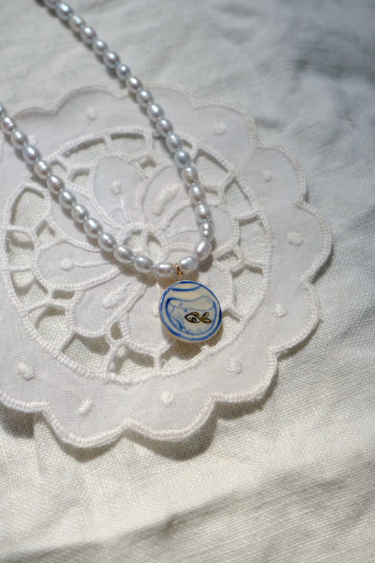 Goldfish Bowl Pearl Necklace