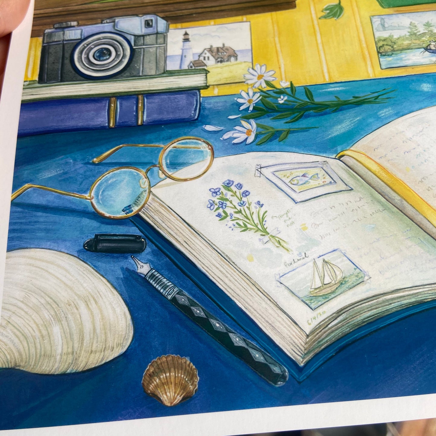 Tea by the Sea Still Life Signed Matte Print