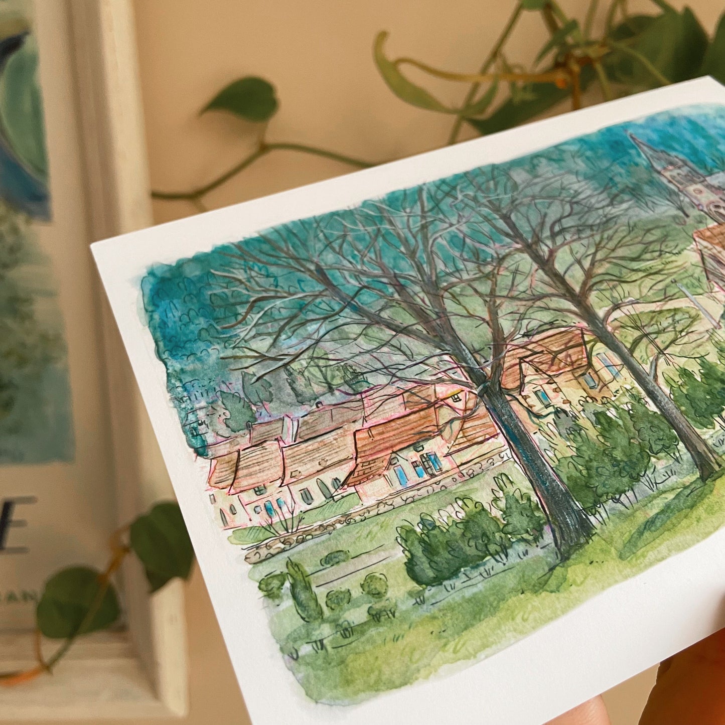 Little Town of Orquevaux Matte 5” by 7” Art Print