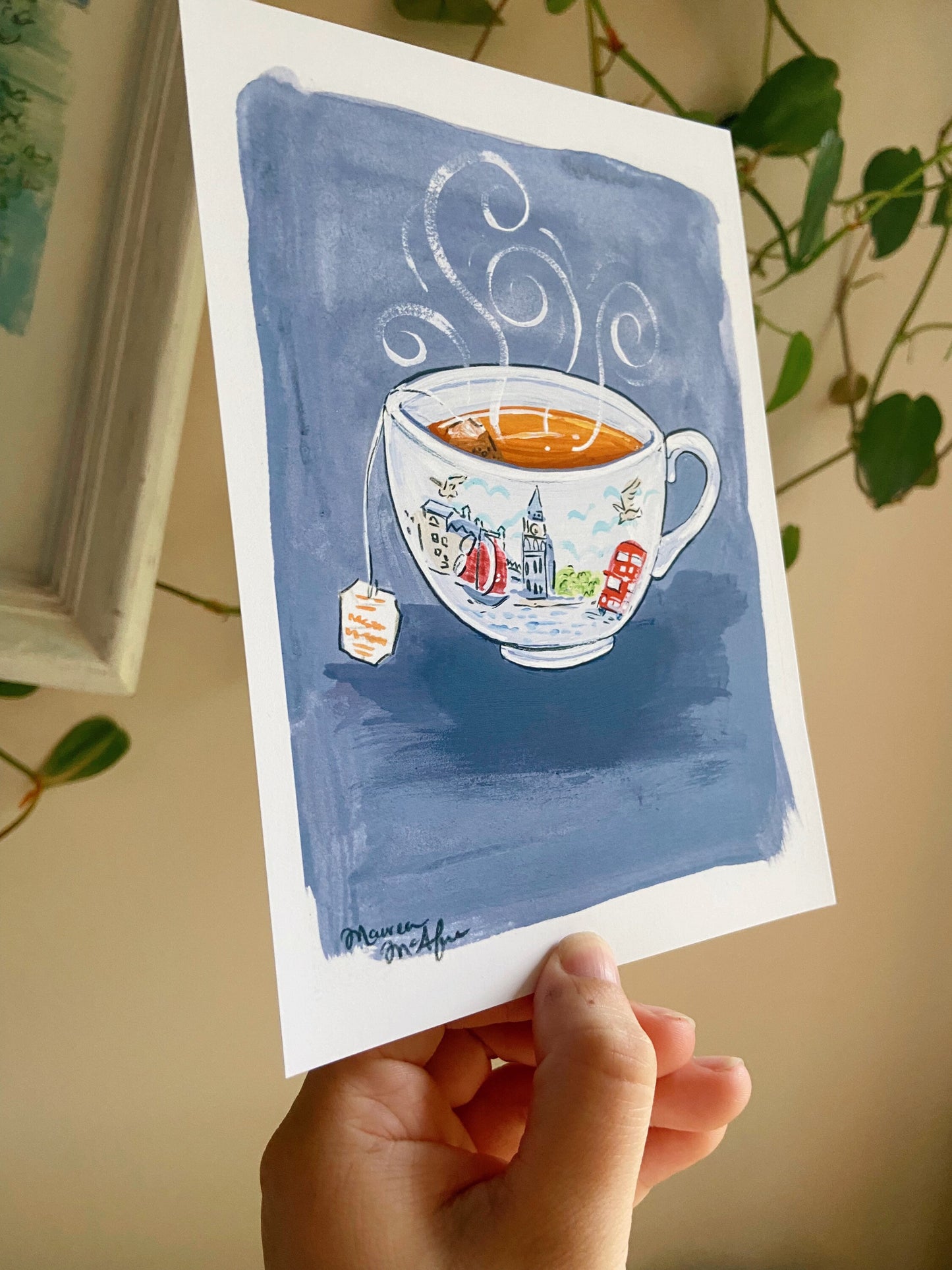 London Teacup Mini Art Print