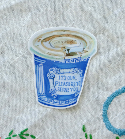 Diner Coffee Matte Sticker