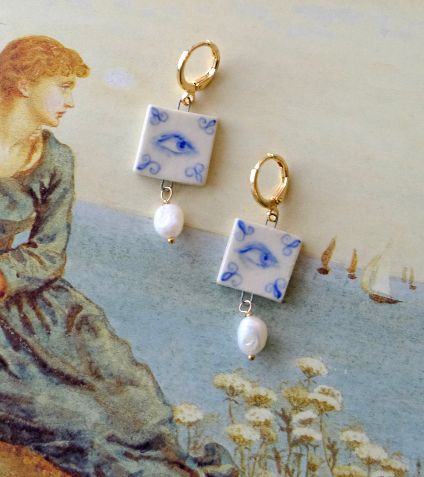Lover’s Eye Tile Earrings