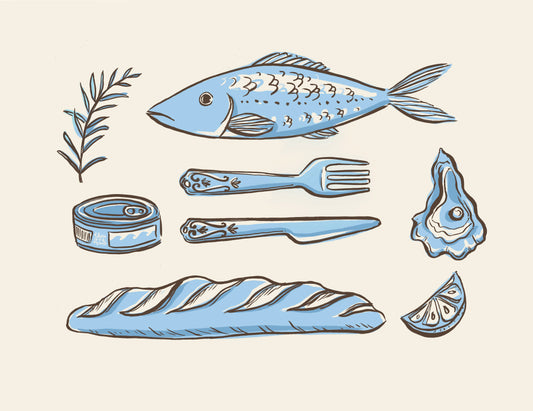 Fish Dinner Art Print