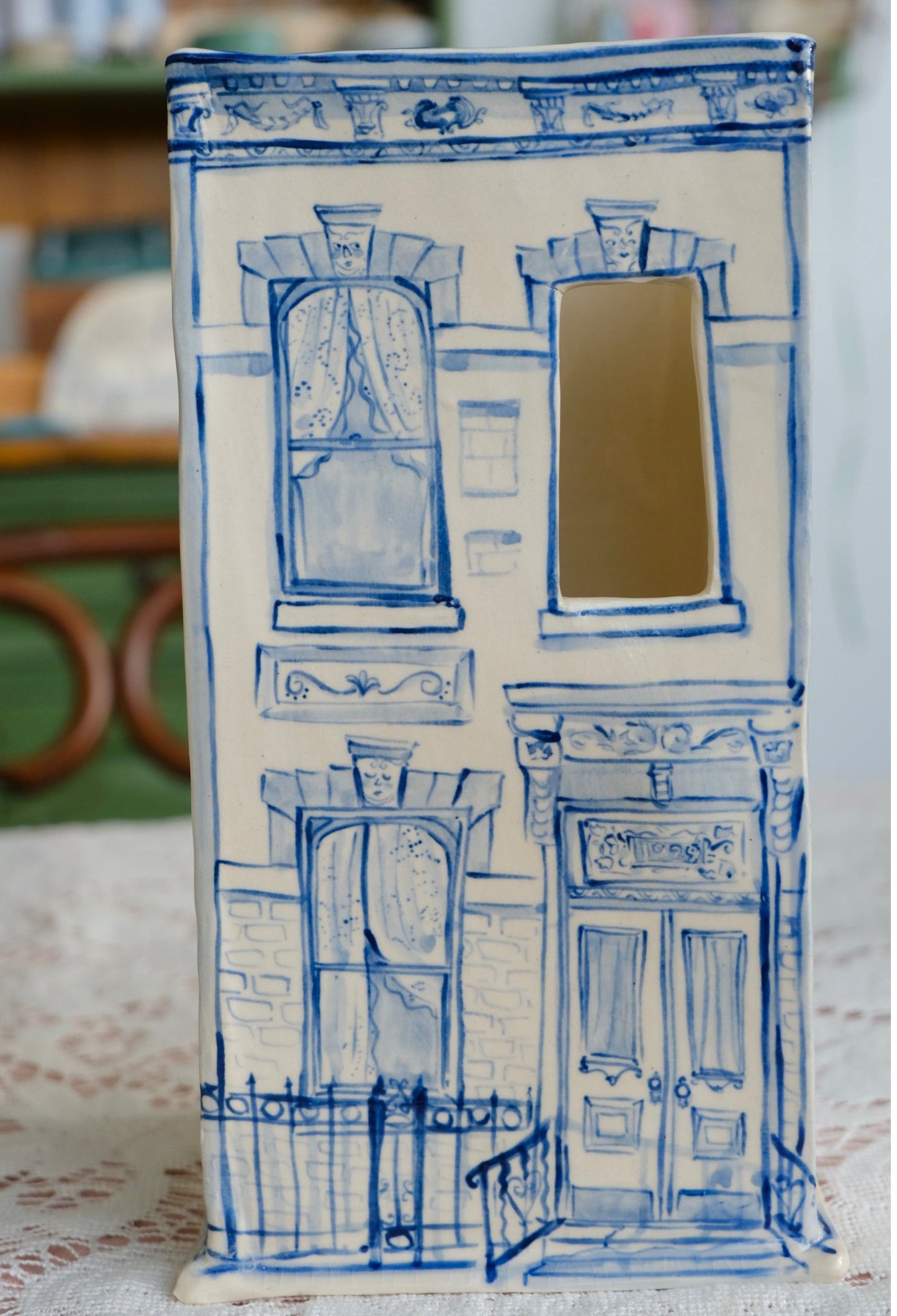 Faces and Places Apartment Vase