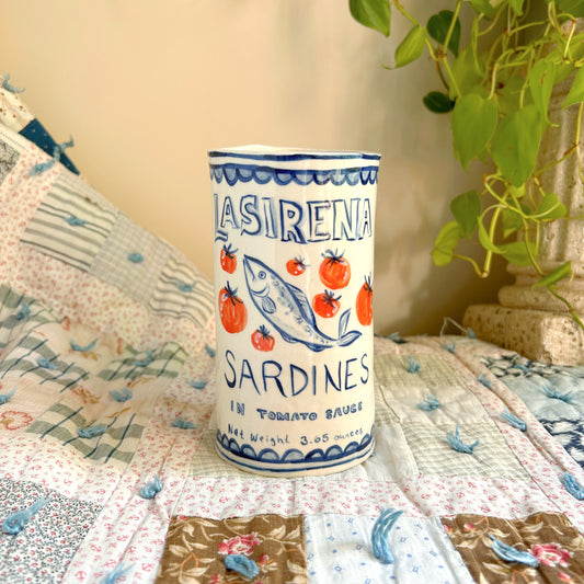 La Sirena Sardines Can Vase