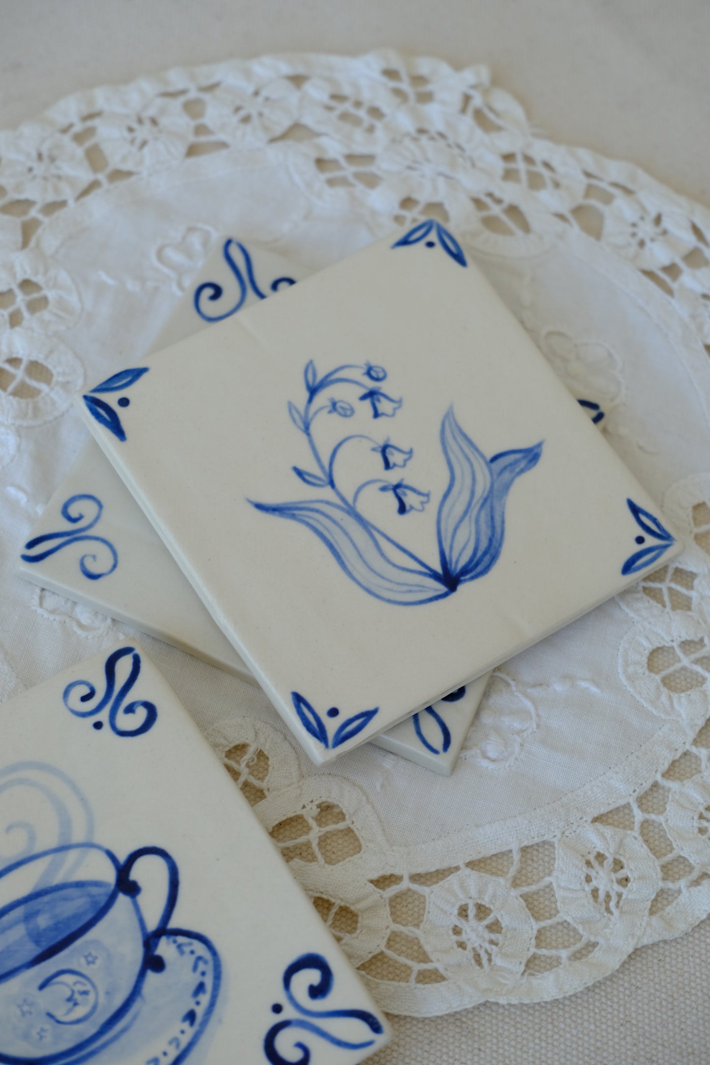 Blue Delft Tile Set