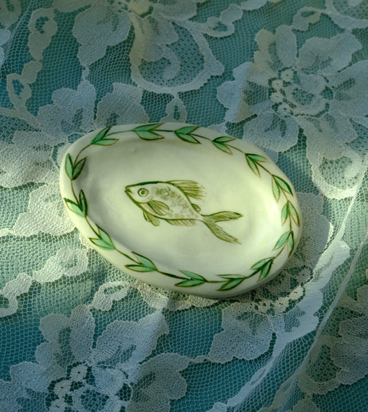 Le Poisson Vert Trinket Plate