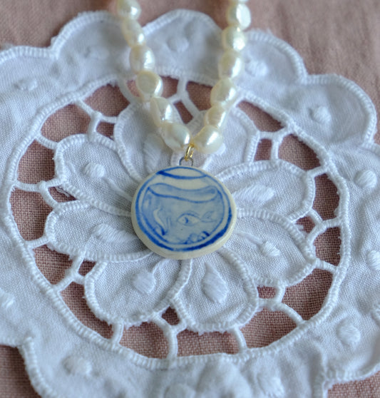 Goldfish Bowl Pearl Necklace