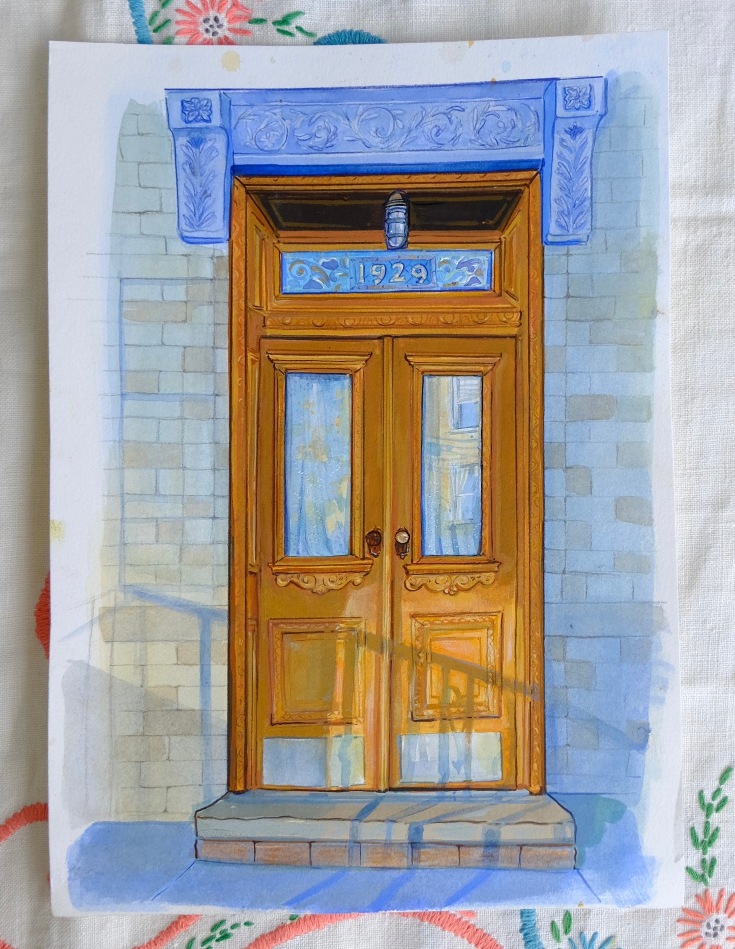 Ridgewood Door Original Illustration