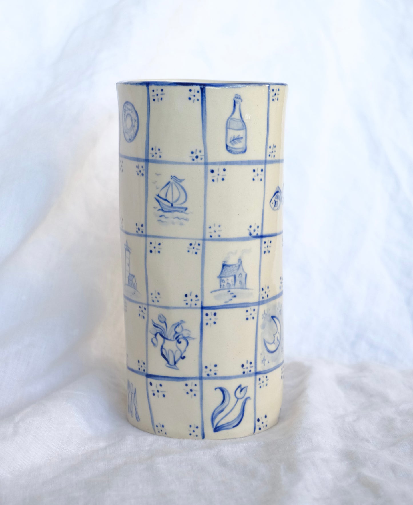 Portuguese Tile Vase