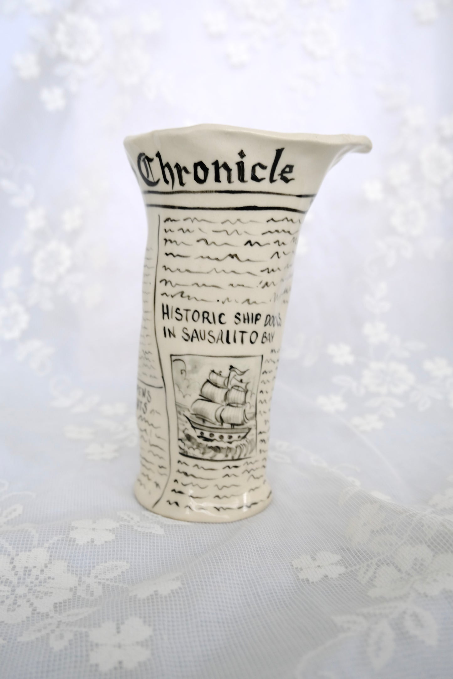 San Francisco Chronicle Newspaper Vase 2