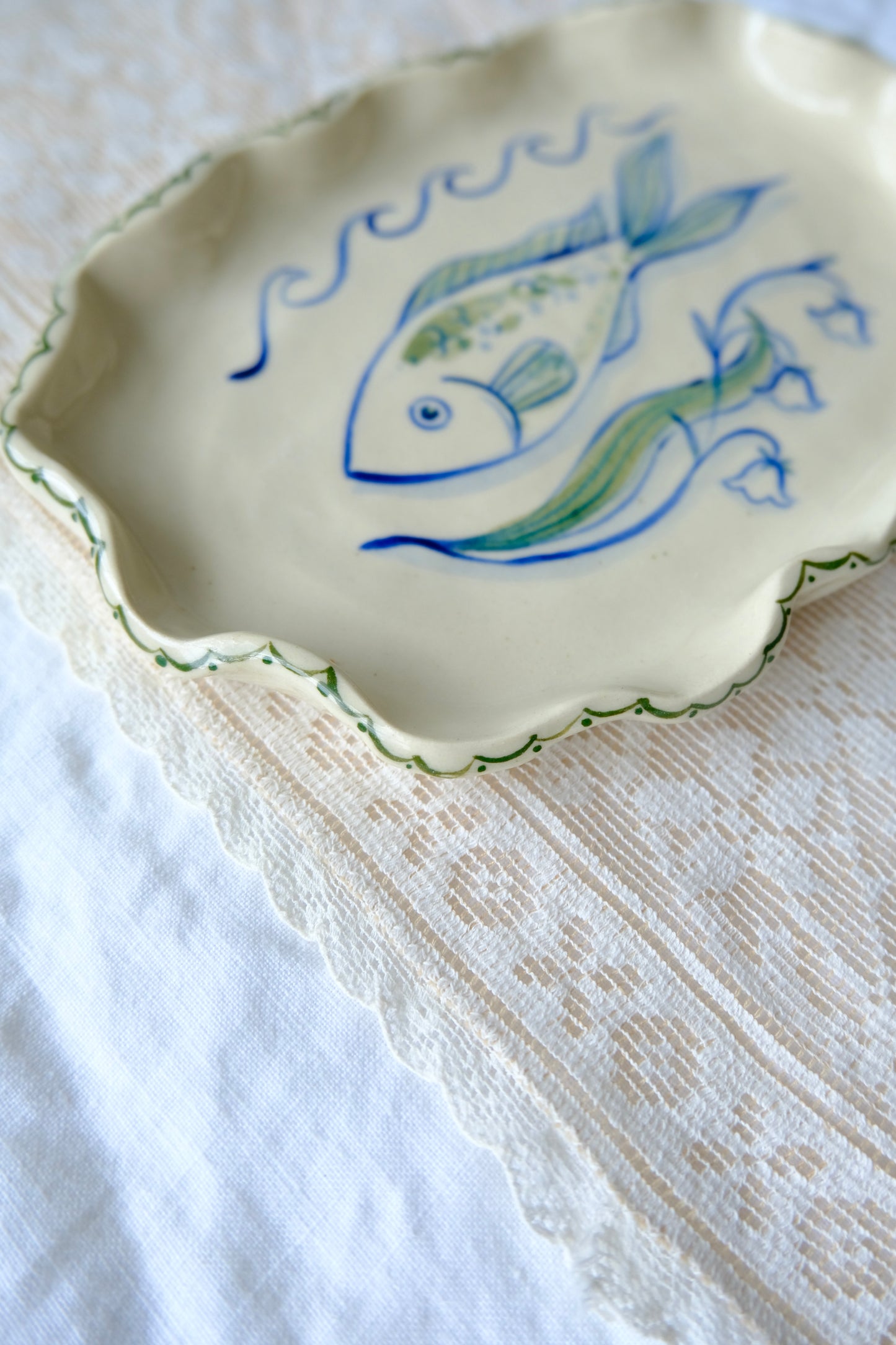 Fish and Lily Plate