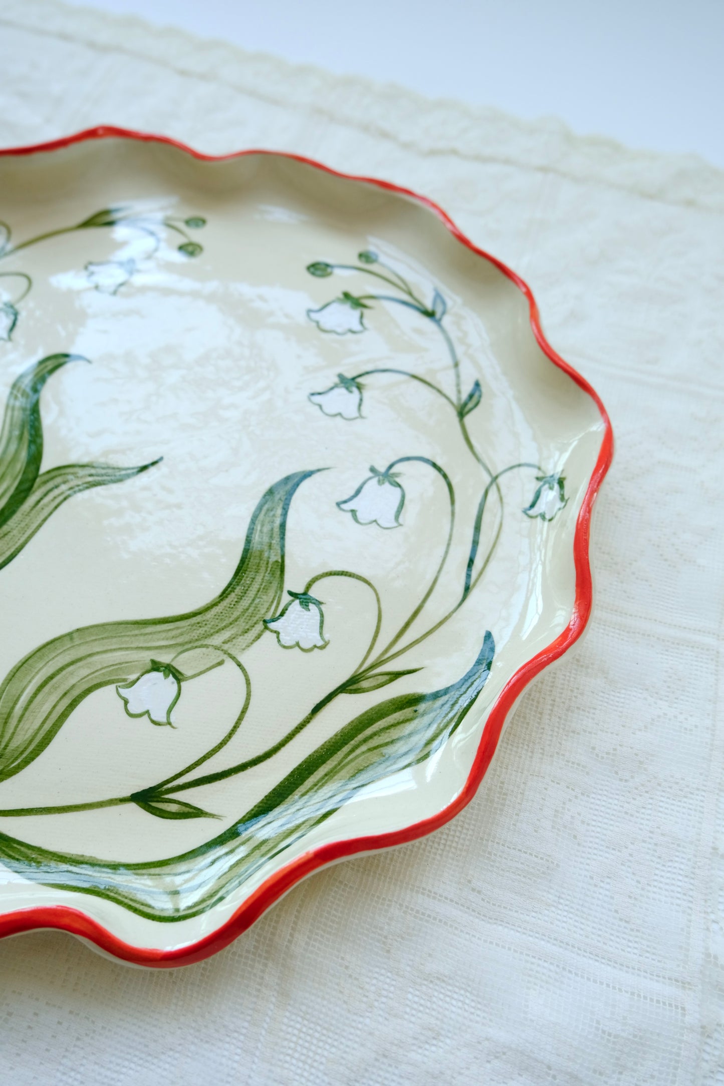 Lily of the Valley Serving Plate