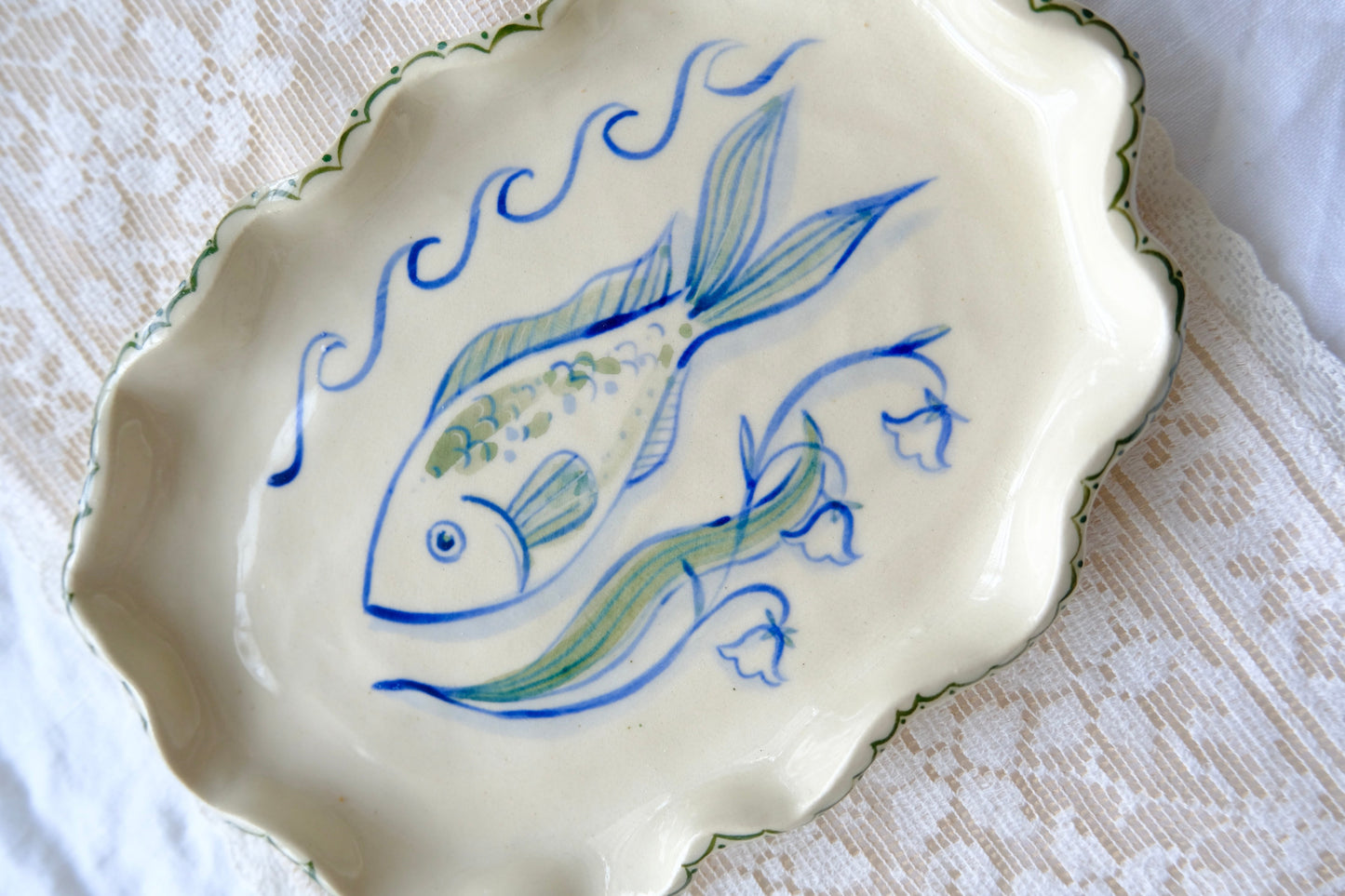 Fish and Lily Plate
