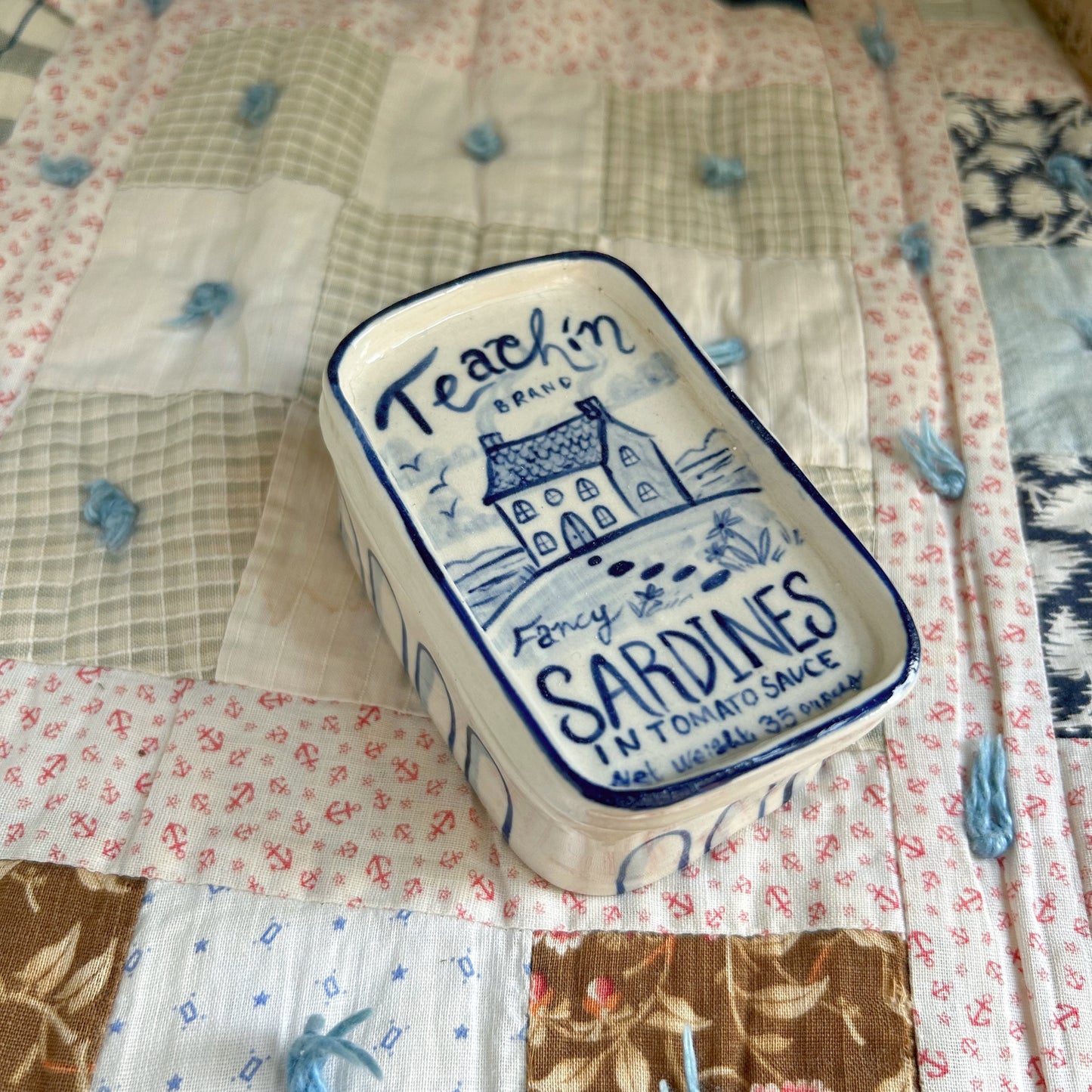 Teachín Cottage Sardine Tin Trinket Box