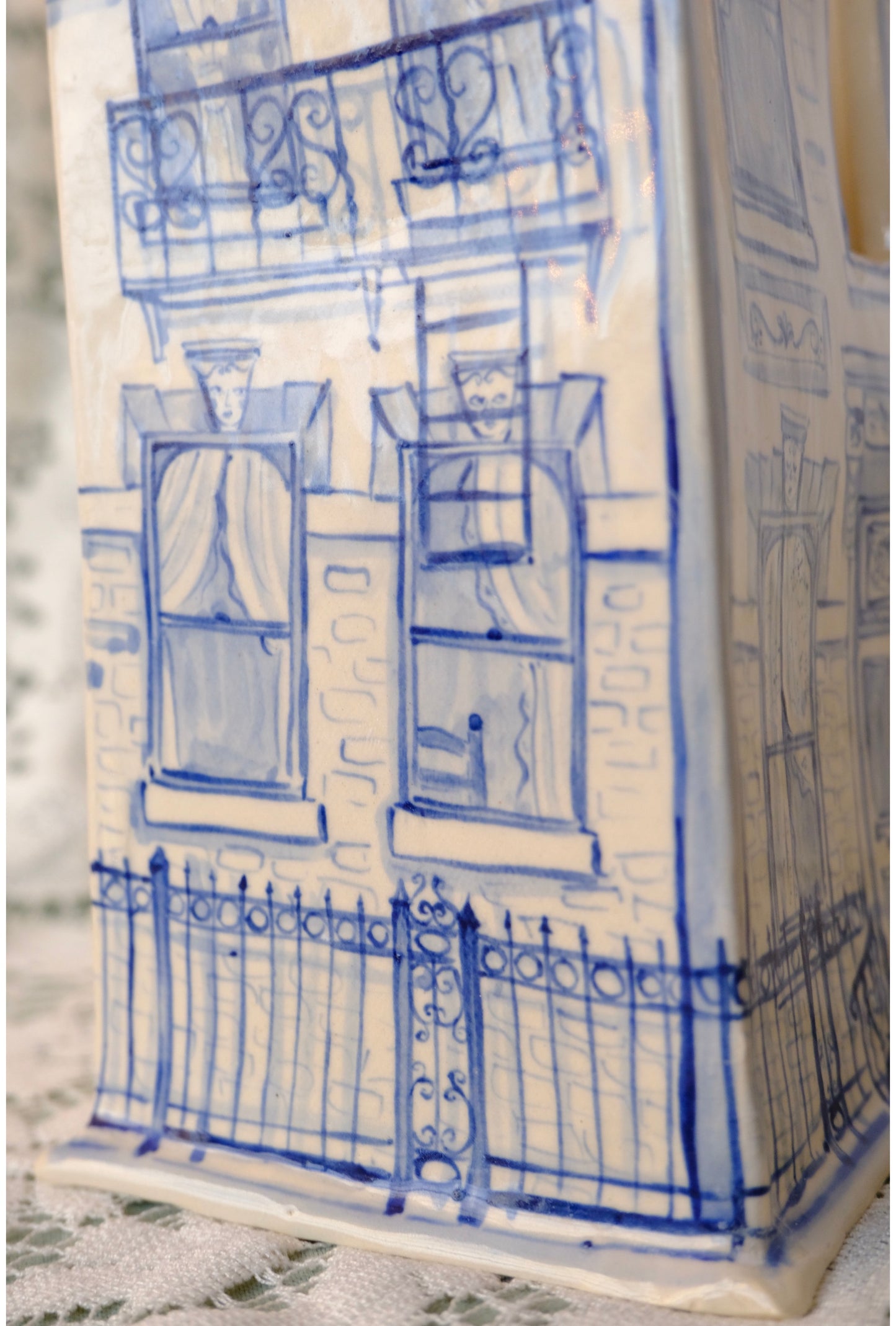 Faces and Places Apartment Vase
