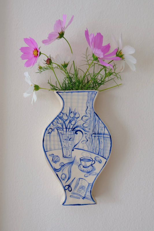 Sunday Morning Still Life Wall Vase