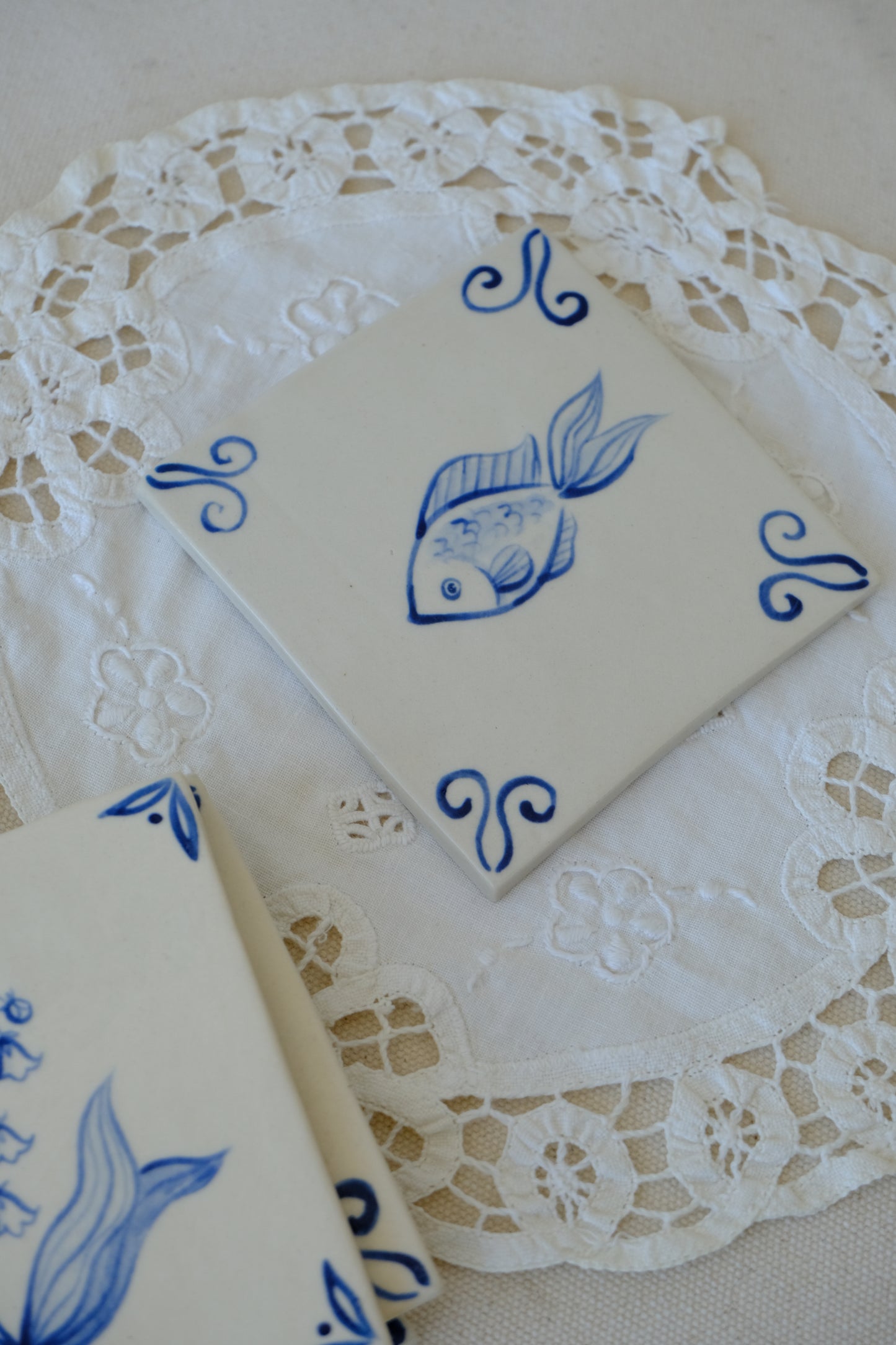 Blue Delft Tile Set
