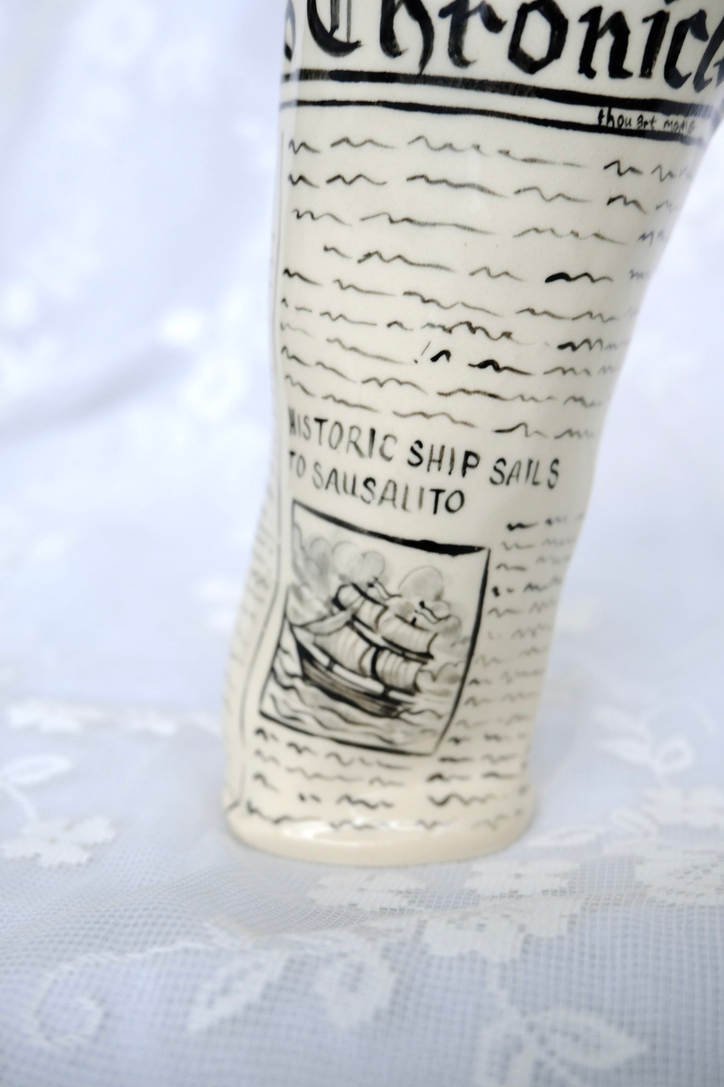 San Francisco Chronicle Newspaper Vase 1