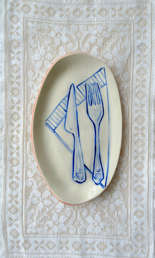 Fork and Knife Plate