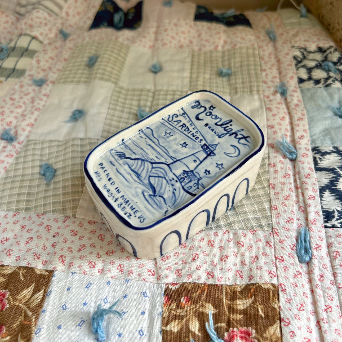 Moonlight Sardines Trinket Box