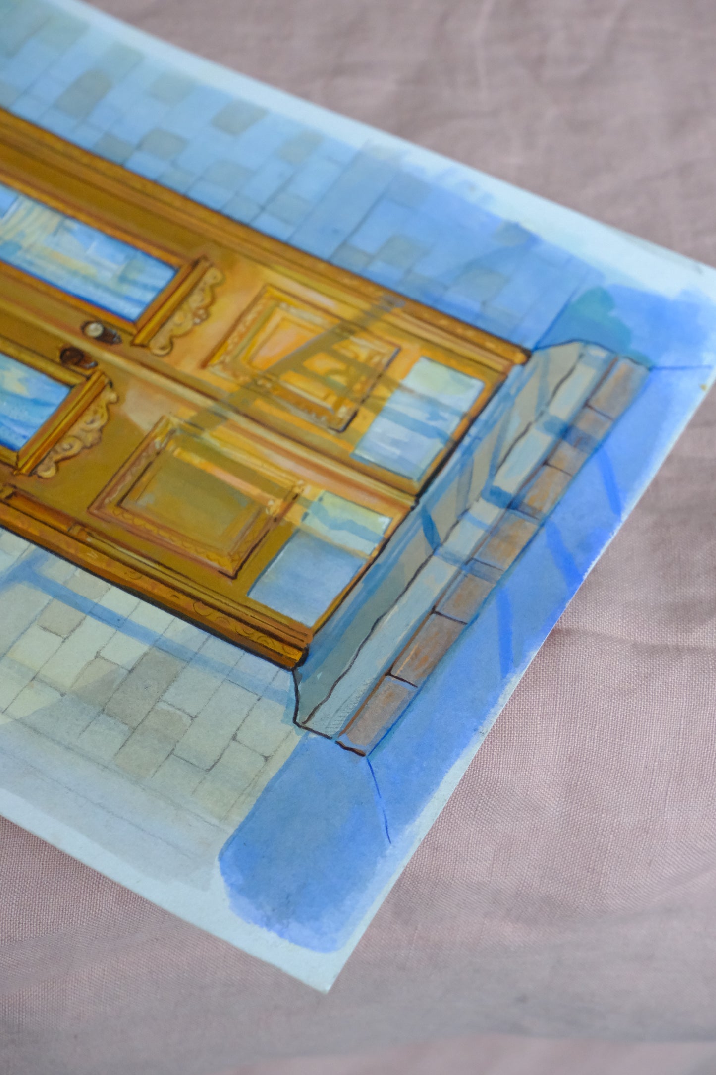 Ridgewood Door Original Illustration