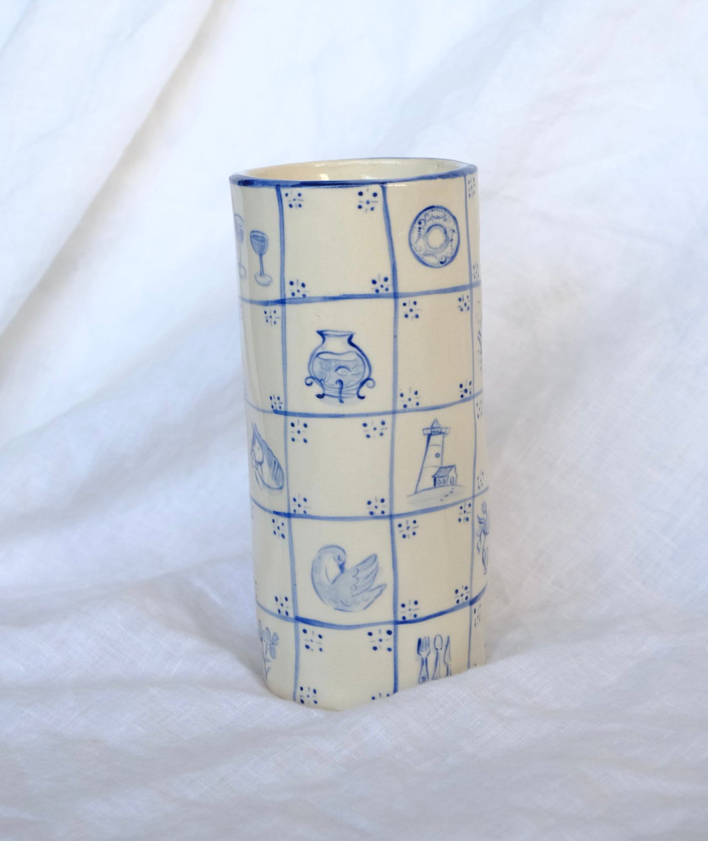 Portuguese Tile Vase