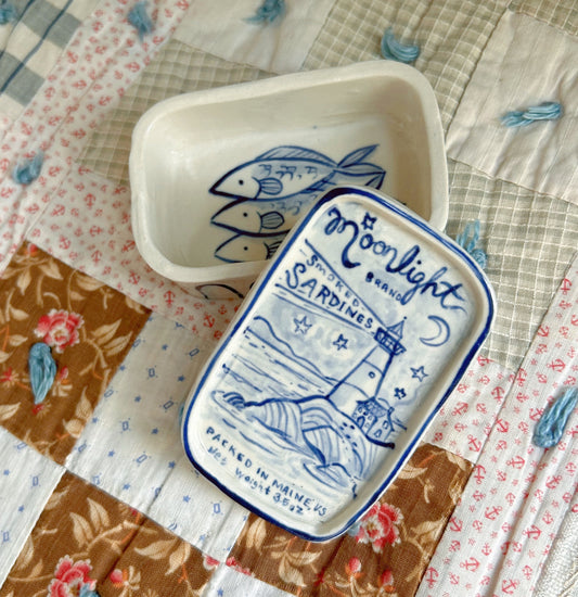 Moonlight Sardines Trinket Box