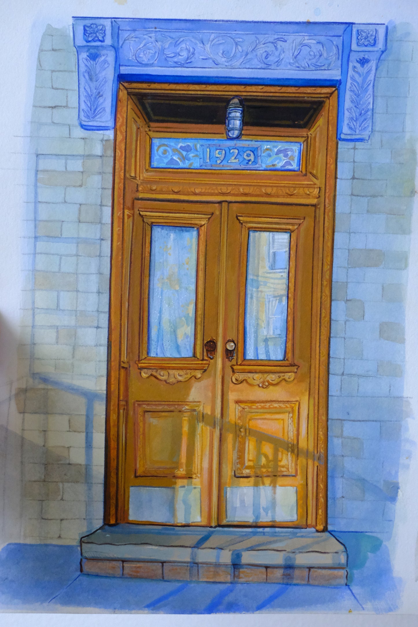 Ridgewood Door Original Illustration
