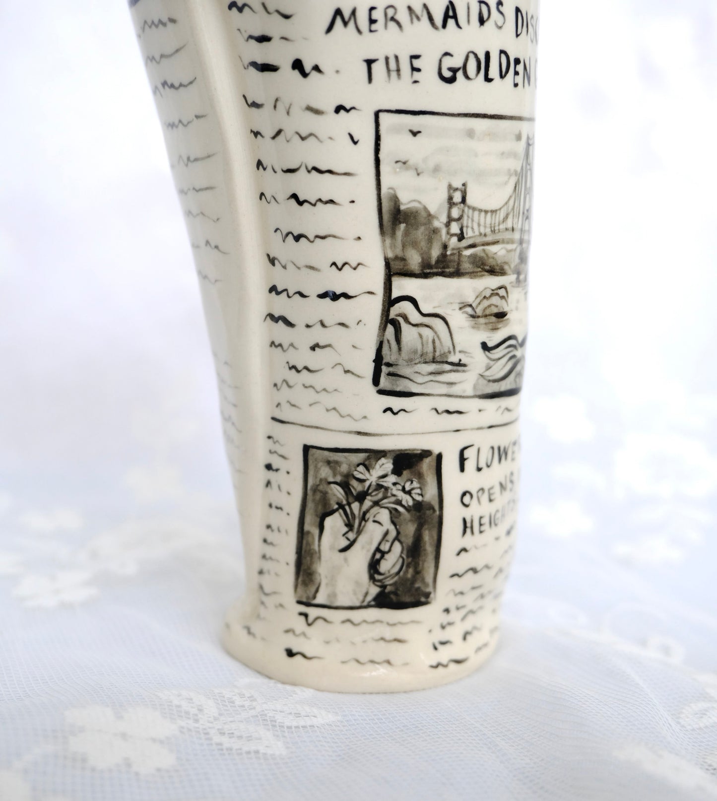 San Francisco Chronicle Newspaper Vase 1
