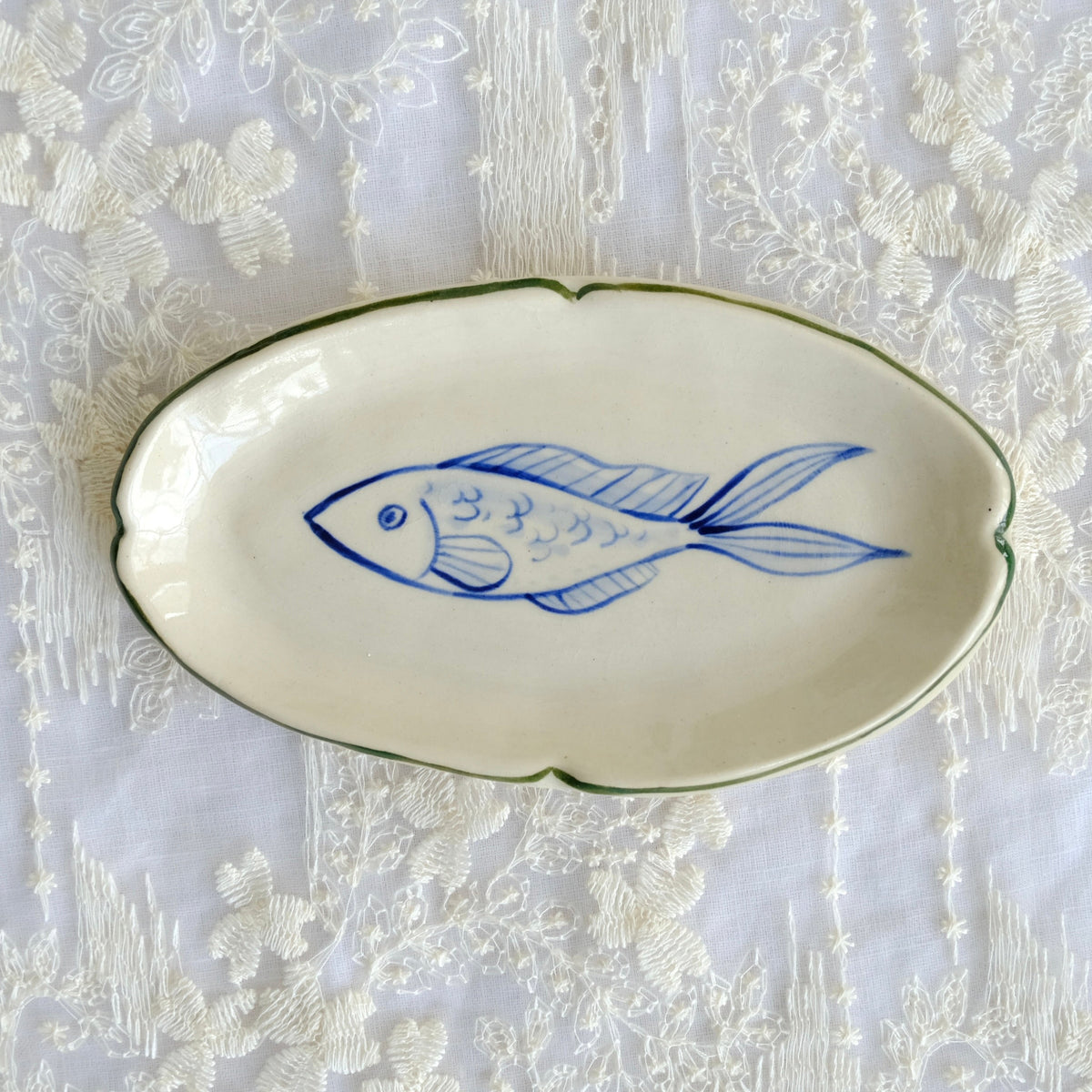 Blue Fish Trinket Dish